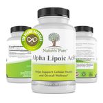 Simply Natures Pure Alpha Lipoic Acid 600mg 120 veggie capsules RLA R-LA R-Lipoic S-Lipoic HIGHEST Quality ALA, Better Bioavailability also known as Thioctic Acid 4 Month Supply