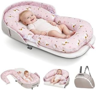 4-in-1 Baby Lounger for Newborns 0-24 Months, Portable & Foldable