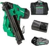 Metabo HPT 18V MultiVolt Brushless Pro 15-GA Angled Finish Nailer Kit, 15 Gauge Finish Nailer, Power Tool with 2.0Ah Lithium Ion Battery, 1-1/4" to 2-1/2" Nails, Powerful Brushless Motor, NT1865DAA