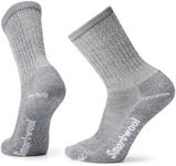 Smartwool Men's Hike Classic Edition Light Cushion Crew Hiking Socks, Light Gray, L UK