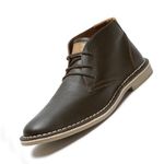 LOUIS STITCH Chukka Boots Men| Leather Shoes for Men | High Ankle Boot| Formal Office & Business Wear Shoes | Hiking Boots for Men | Stitch Down Desert Boots |Size-UK12 Brunette Brown (SDCKPDBB_)