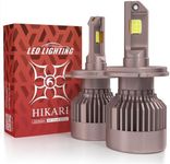 Hikari 2025 Future 50000LM H4/9003 LED Fog Light, 65W Titanova LED, 6000K Cool White, IP68 Waterproof, Foglight,Plug & PlayPack of 2