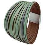 Long tiantian Bracelets for Women Stackable Bangle Cuff Leather Wrap Bracelets for Women Pulseras para Mujer Western Jewelry for Women, adjustable, Brass, no gemstone