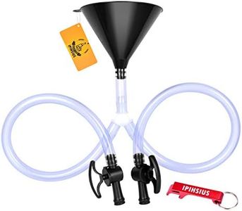 Beer Funnel with Valve, Beer Funnel Double Header with Updated version of Valve, Premium material,Bonus Bottle Opener, 1 Pack by iPihsius