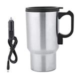 Urvi Ecommerce 12V Stainless Steel Car Charging Electric Coffee Mug (400 ml),Milk Mug,jar for hot Drinks,car Charging Mug,Travel Mug,Electric Kettle,Thermos