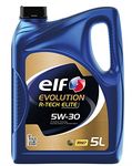 ELF Evolution R-Tech Elite 5W30 Engine Oil ACEA C2/3 - RENAULT Engine Oil Low SAPS Fuel Economy Formula Synthetic High Performance Motor Oil Lubricant - 5L