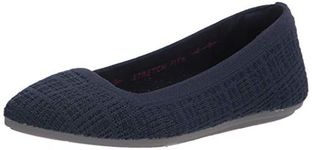 Skechers Women's Cleo Point Ballet Flat, Navy, 9