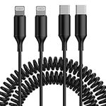 [Apple MFi Certified] Coiled USB C 