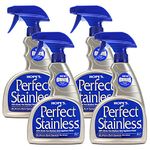 HOPE'S Perfect Stainless Steel Cleaner 22-Ounce, Streak-Free Self-Polishing Formula, Blocks Fingerprints, Pack of 4, 22 Ounce