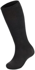 Toddler Baseball Socks Soccer Socks Kids Athletic Tube Socks Girls Boys Softball Socks Youth Knee High Socks 1 Pack Pure Black
