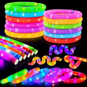 Glow Sticks Party Favors for Kids 12-96 PCS,Glow in Dark Party Supplies for Toddlers,Light Up Neon Necklace Bracelet Accessories Decorations for Boys Girls,Fun for Halloween Birthday Dance Camp Care