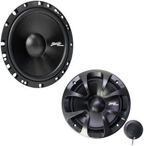 STINGER Audio 6.5" 100 Watts/4 Ohm Car Audio Component Speakers with 1" Silk Dome Tweeters (Set of Two)