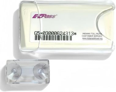 BIPROS EZ Pass Holder with Strong Suction Cups, Anti-Blue Light Sunscreen Windshield Mount for Secure Toll Pass Placement，Only Fits EZ Pass Ipass/Min(3.7×1.9IN)