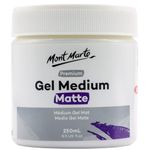 Mont Marte Premium Gel Medium Matte 250ml (8.5oz), Suitable for Acrylic Paints