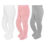 Baby Toddler Girls Tights Seamless Cable Knit Cotton Leggings Pants Stockings for Infant Baby Girl