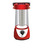 Epyz Portable Solar Rechargeable Emergency Lantern with 60 LED Light | 360 Degree | 2400mAH Battery | Ideal for Hanging, Camping, Home, Indoor, Outdoor [White Light, Pack of 1]