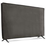 kwmobile Dust Cover for 55" TV - Fabric Case TV Protector for Indoor Flat Screen TVs - Dark Grey