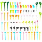 72 Pcs Food Fruit Fork Picks for Kids,Cute Bento Picks for Kids,Fun Kids Food Picks for Bento Box Toothpicks,Reusable Lunch Picks for Kids Bento,Lunch Box Picks for Kids.