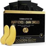 Dermora 24K Gold Eye Mask Puffy Eyes and Dark Circles Treatments Look Less Tired and Refresh Your Skin, 20 Pairs