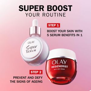 Olay Regenerist Day Face Cream SPF 30 – Anti-Wrinkle Moisturiser with Niacinamide & Peptides, 50ml