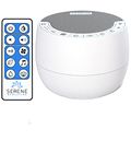 Serene Evolution White Noise Machine for Sleeping Adult or Baby | White Noise Machine for Office Privacy & Noise Cancelling | Sleep Sound Machine for Adults | Fan, Ocean, Rain Sounds (70 Sounds)