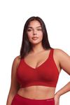 Van Heusen Women Cotton Minimizer Bra - Wireless, Non Padded, Full Coverage_22011_Persian Red_44C