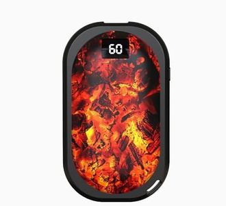 Hand Warmer Rechargeable, 3600mAh Electric Portable Pocket Heater with Power Bank Function, Gifts for Friends and Families, 12Hrs Long Lasting, 3 Heat Levels, for Arthritis, Camping, Hunting,Black