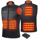 Gokozy Heated Vest for Men with Battery Pack Included Heated Jacket Lightweight Warmer Heated Clothing Outdoor