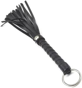 Horse Riding Crop，Handle Flogger Whip Tickler Role Play Prop Hen Party Accessories (Black)