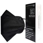 NEULPULEUN Disposable KF94 Face Mask with 4-Layer Filters for Adult, Made in Korea, Large (Black 20 Pack)