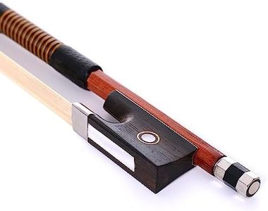 Perlman Violin Bow 4/4 Size - Octagonal Stick, Ebony Frog, and Horse Hair for Exceptional Sound Quality - Ideal for Intermediate to Advanced Violinists (4/4 Full Size)
