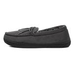 The Slipper Company Mens Moccasin Grey Slipper - Size 10 UK - Grey