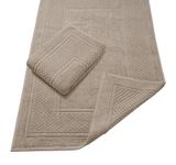 Avalon Towels Bath Mats for Bathroom - Absorbent Bathroom Mats Quick Dry Bath Mat - 100% Cotton Bath Mats Soft Bathroom Floor Mat - Beige Bath Mat Absorbent Bath Mat Set of 2 (22x34 Inches)