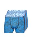 Crosshatch Mens Boxers Shorts (5 Pack) SCOTER Multipack Underwear Gift Set Colour Mens Trunk Boxers(L/Scoter-BLUE)