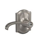 Schlage Lock Company Whitney Lever with Camelot Trim Keyed Entry Lock, Satin Nickel (F51A WIT 619 CAM)