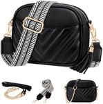 HUANLANG Quilted Crossbody Bag for 