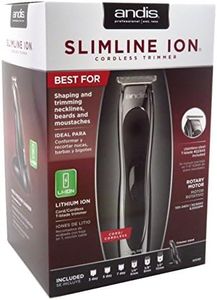 Andis Men Professional Slimline Ion Cord/Cordless T Blade Trimmer 25190, Black