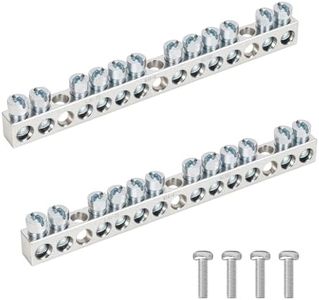 12-Terminal Ground Bar Kit with UL Certification | Compatible with Square D QO/Homeline Electrical Panels & DIY Projects | Copper-Aluminum Alloy Construction | 10-Year Warranty