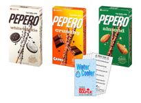 Chocolate Covered Cookie Sticks 3 Flavour Variety Bundle. Includes 8 Total Packages of Pepero Cookie Sticks – (3) White Cookie, (3) Almond & (2) Crunchy Flavour with Water Cooler Trivia Game by 🍁 BIG MAPLE®. Perfect Snack for School Lunch, Students, Office, Watching Movies