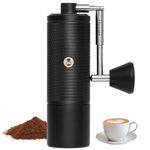 Timemore C5 ESP PRO Manual Coffee Grinder - 50 Adjustable Settings, 42mm Stainless Steel Burr Hand Coffee Grinder with Fordable Handle, All Metal, for Espresso, French Press & Pour-Over, 30g Capacity