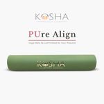 4.5mm Thick Pure Align Yoga Mat In Sage Green By Kosha Yoga Co.