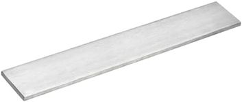 uxcell 316L Stainless Steel Flat Bar, 1/8" Thickness 1 31/32"" Width 12" Length Brushed Finish Trim Strips Sheet for Kitchen DIY Craft Making