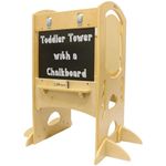 Little Partners Limited Edition Learning Tower - Wooden Kitchen Stool and Helper Tower for Babies, Toddlers and Kids, Team Building Skills, Kitchen Step Stool, Learning Tower for Toddlers(Natural)