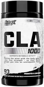 Nutrex CLA 90 Soft Gels - 1000mg Conjugated Linoleic Acid Active Blend from Safflower Oil - Stimulant-Free Metabolism Booster Pills for Weight Loss