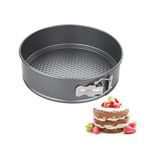 SUJIBHI 20 cm Springform Cake Tin Non Stick Cake Pan Removable Bottom Leak Proof Cheesecake Tin for Baking Brownies Cheesecake Gateaux Pie