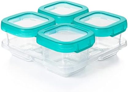 OXO Tot Baby Blocks Food Storage Containers, Teal, 6 oz