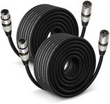 EBXYA XLR Cable 50 Ft 2 Pack, Balan