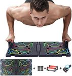 Shnlie Push Up Board 20 in 1 Multifunctional Push Up System Workout Equipment for Men and Women Portable Gym Strength Training Board with Resistance Band