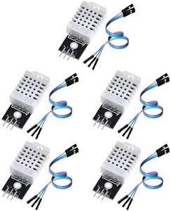 5-Pack DHT22/AM2302 Digital Temperature and Humidity Sensor Module Temperature Humidity Monitor Sensor Replace SHT11 SHT15 for Arduino Electronic Practice DIY