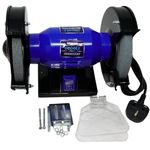 Dapetz ® Bench Grinder Dual Wheel 150W 6 Inch Metal Sander Polisher 150mm 2,980 RPM Electric Sander Grinding Machine Workshop Power Tools for Grinding Sharpening Shaping Smoothing Polishing